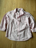 SOLD JCrew Pink Linen Shirt Mens Large