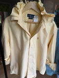 Heidi - Ralph Lauren Polo  Upcycled Mens Ruffle Collar Shirt - Yellow - Size XXL