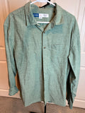 Old Navy Mens XL Green Linen Shirt