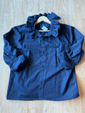 Basics - Brand New Gap Reworked Men’s Shirt with Ruffle Collar Navy Women’s Size Large/XL