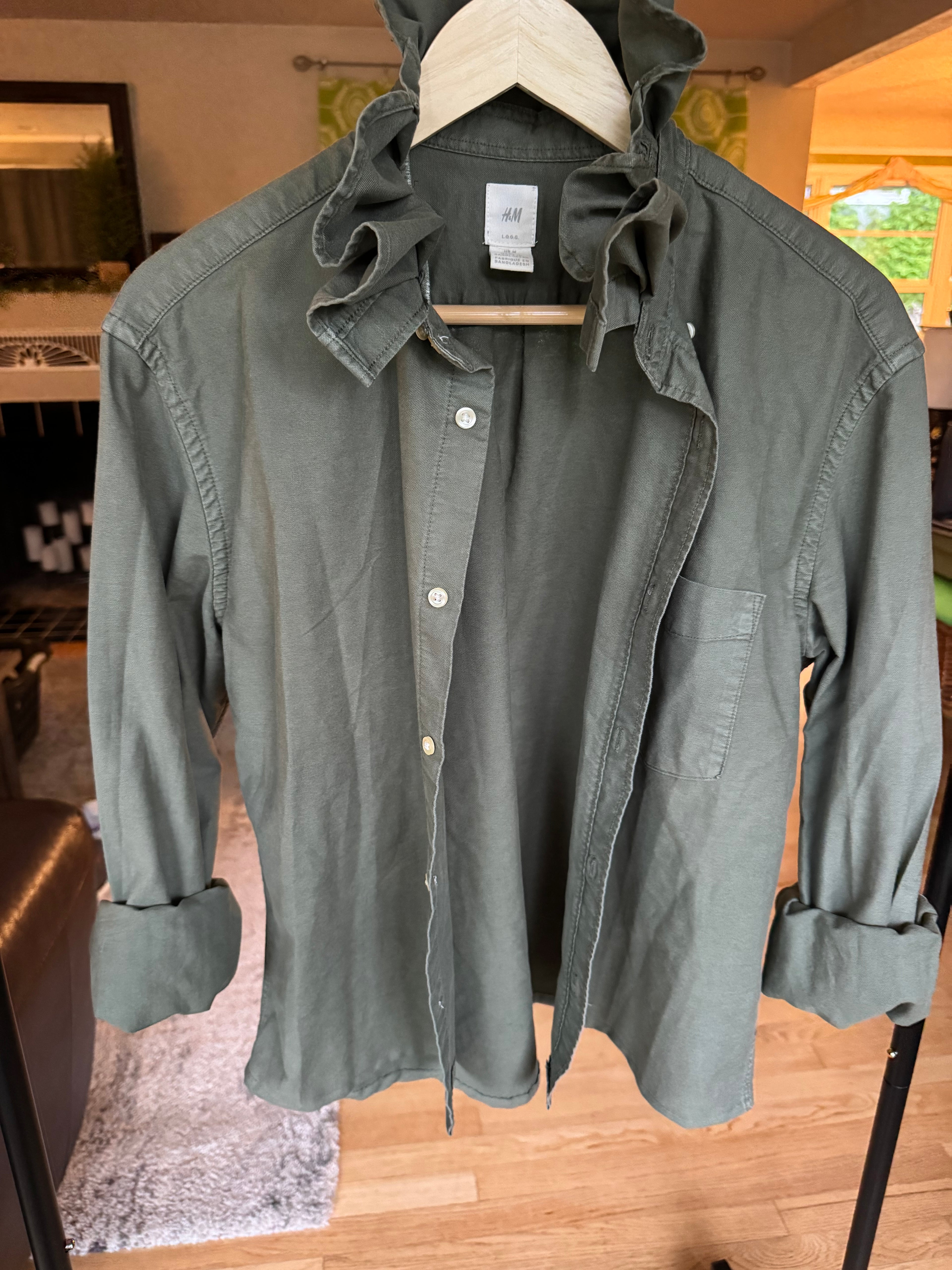 Jacket - Olive Green H & M Mens Size Medium