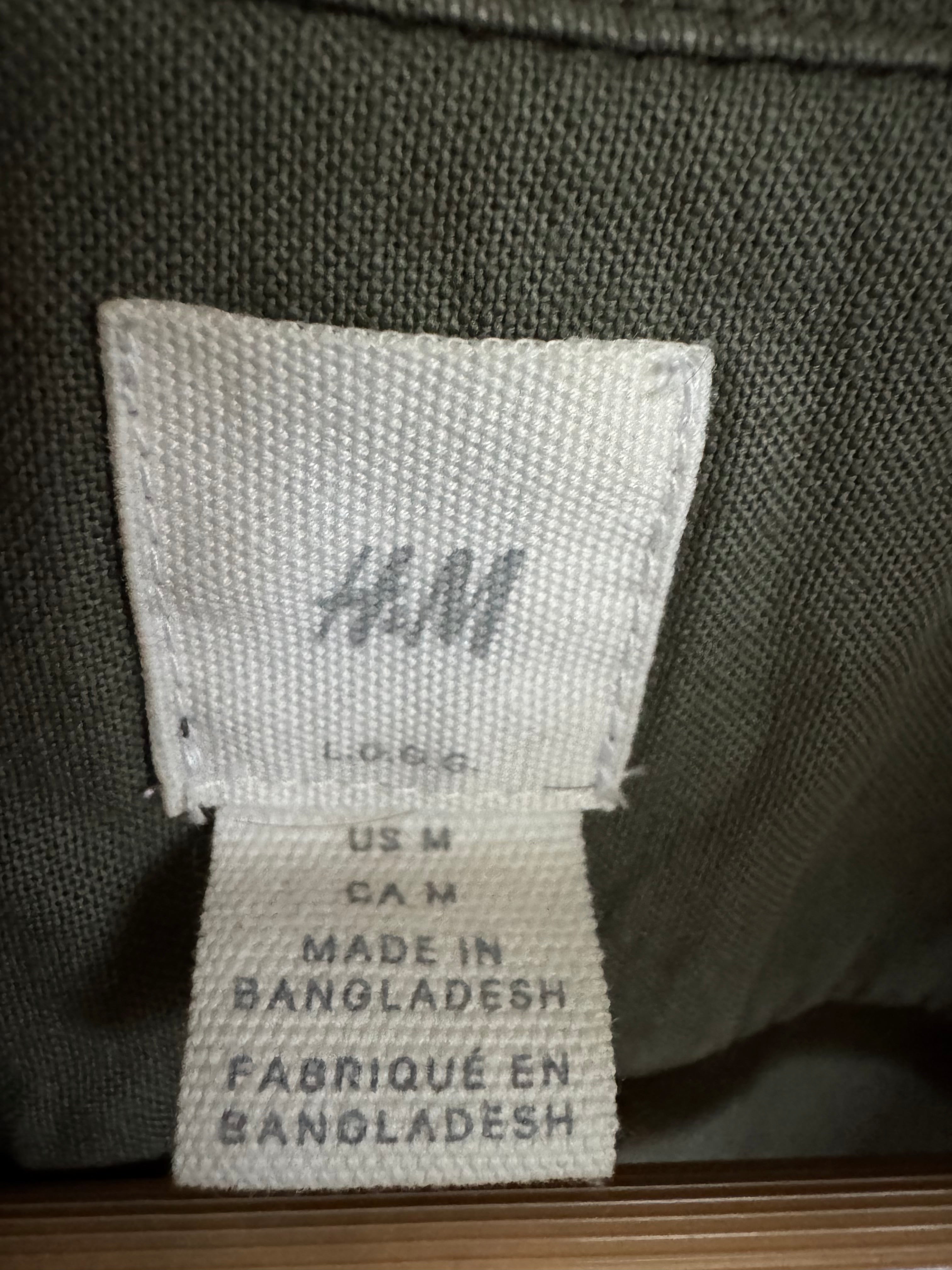 Jacket - Olive Green H & M Mens Size Medium