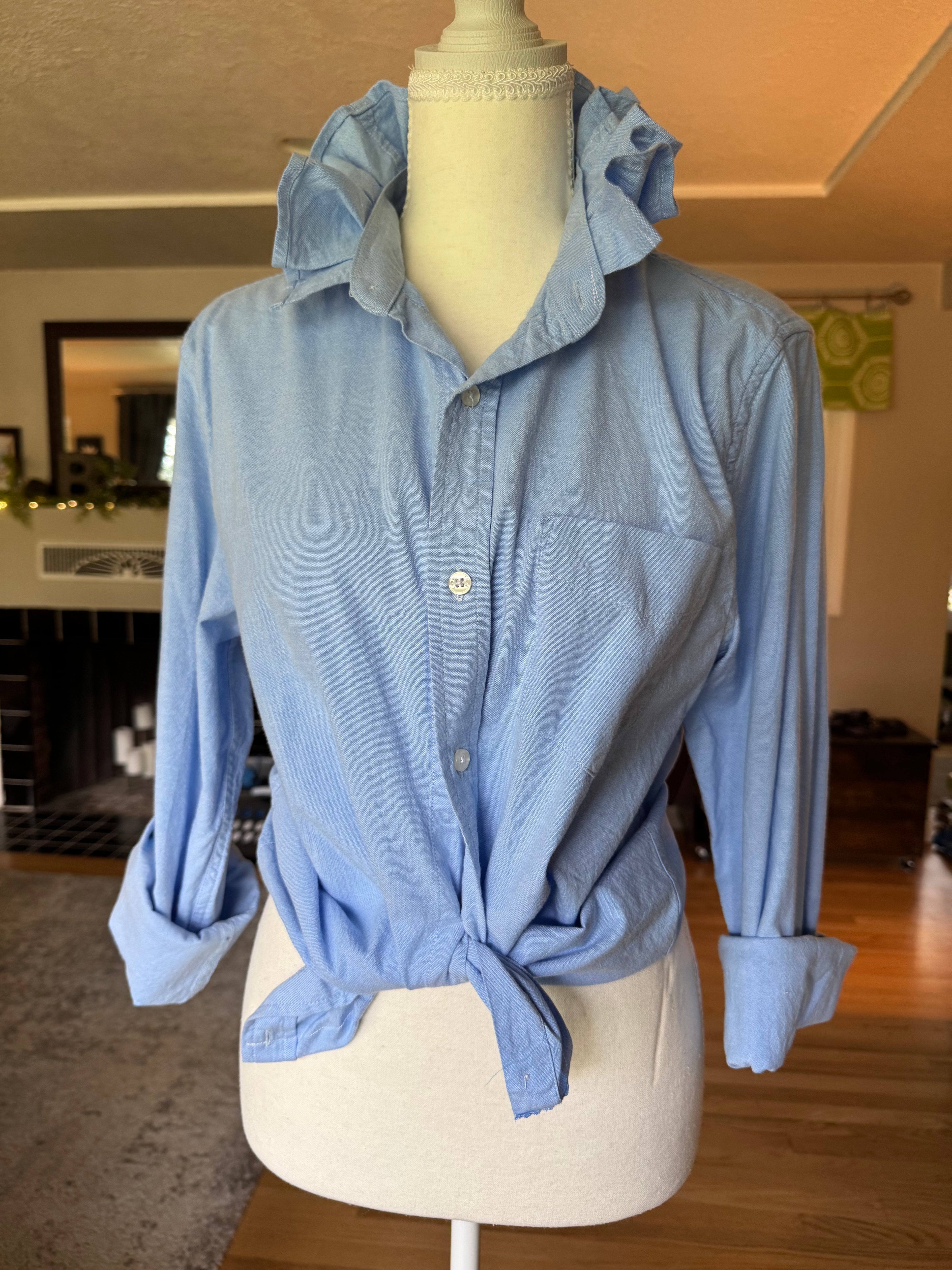 Reece - Ben Sherman Reworked Men’s Shirt Chambray Women’s Size Small/Medium