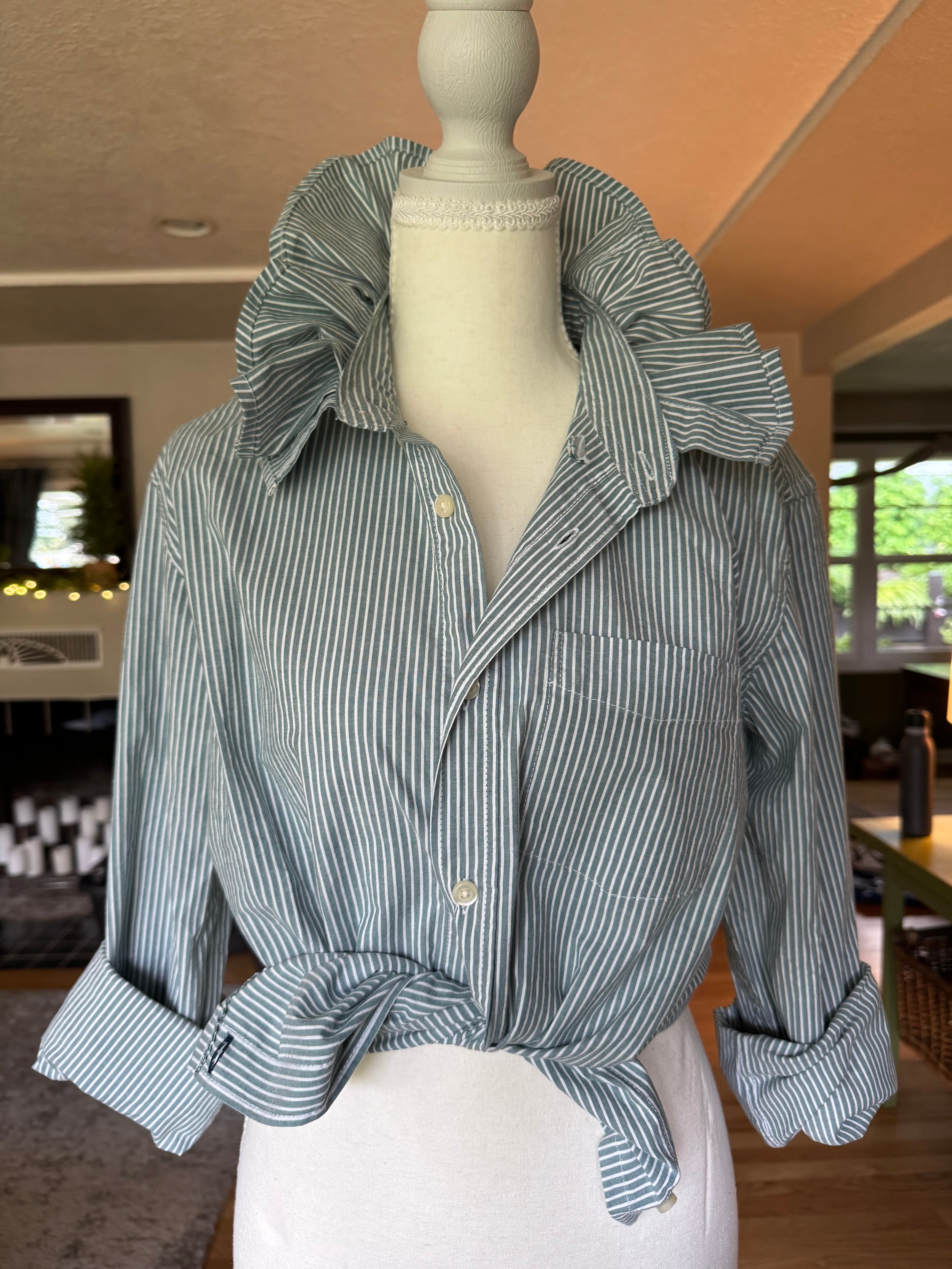Custom Order Ruffle Neck Shirt