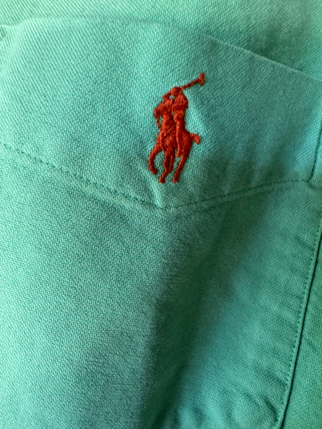 Ralph Lauren - Solid Green- Long Sleeve - Size Large