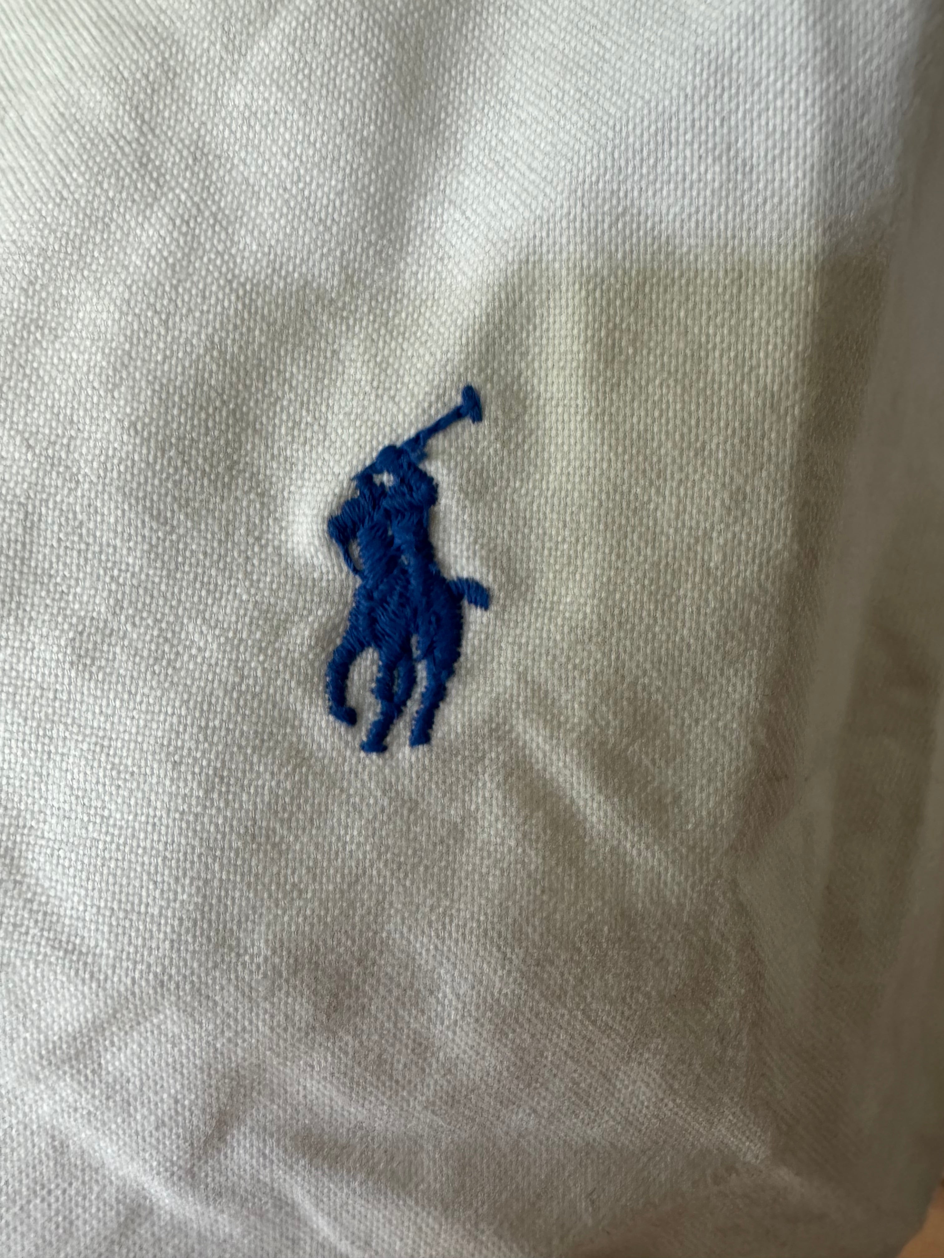 Ralph Lauren - Solid White/Cream - Short Gathered Sleeve - Size XL
