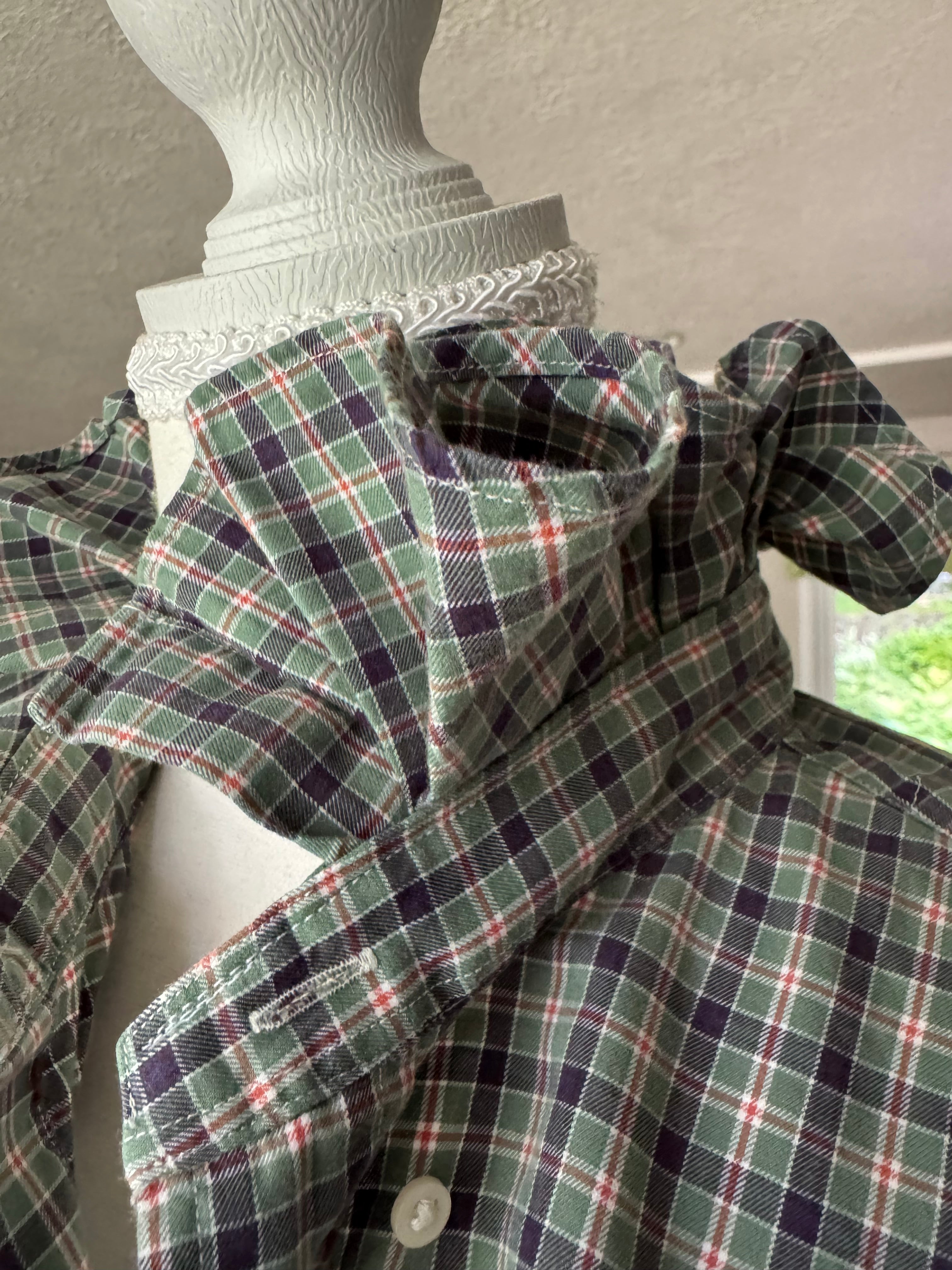Ralph Lauren - Green Plaid - Long Sleeve - Size Large/XL