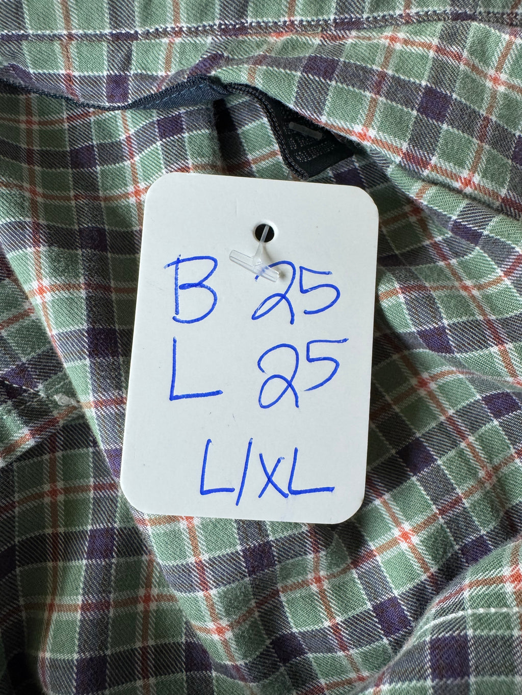 Ralph Lauren - Green Plaid - Long Sleeve - Size Large/XL