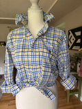 Ralph Lauren - Yellow and Blue Plaid - Long Sleeve - Size Medium