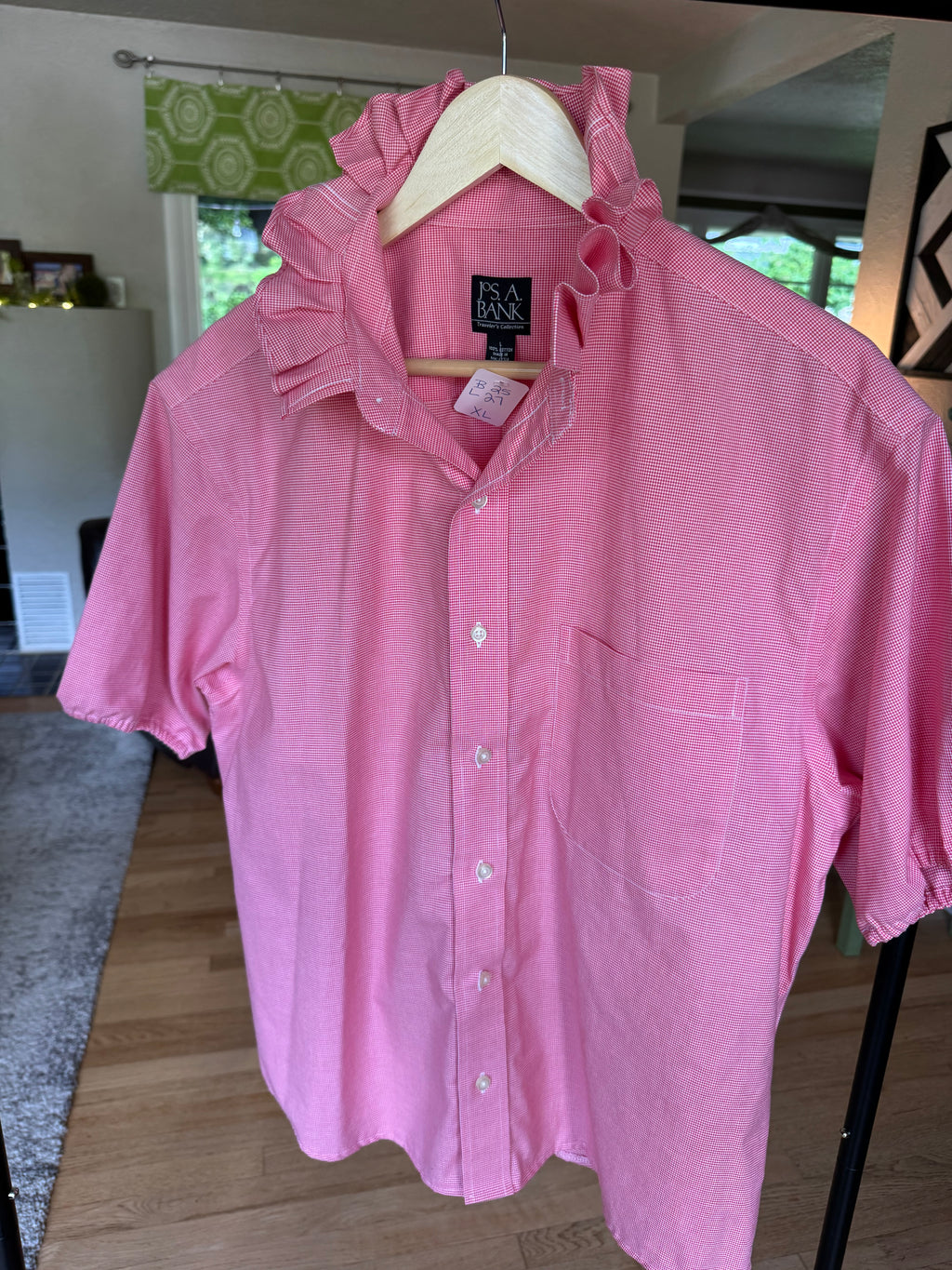 Red, White, Blue (denim too) - Jos A Bank - Short Sleeve Size XL