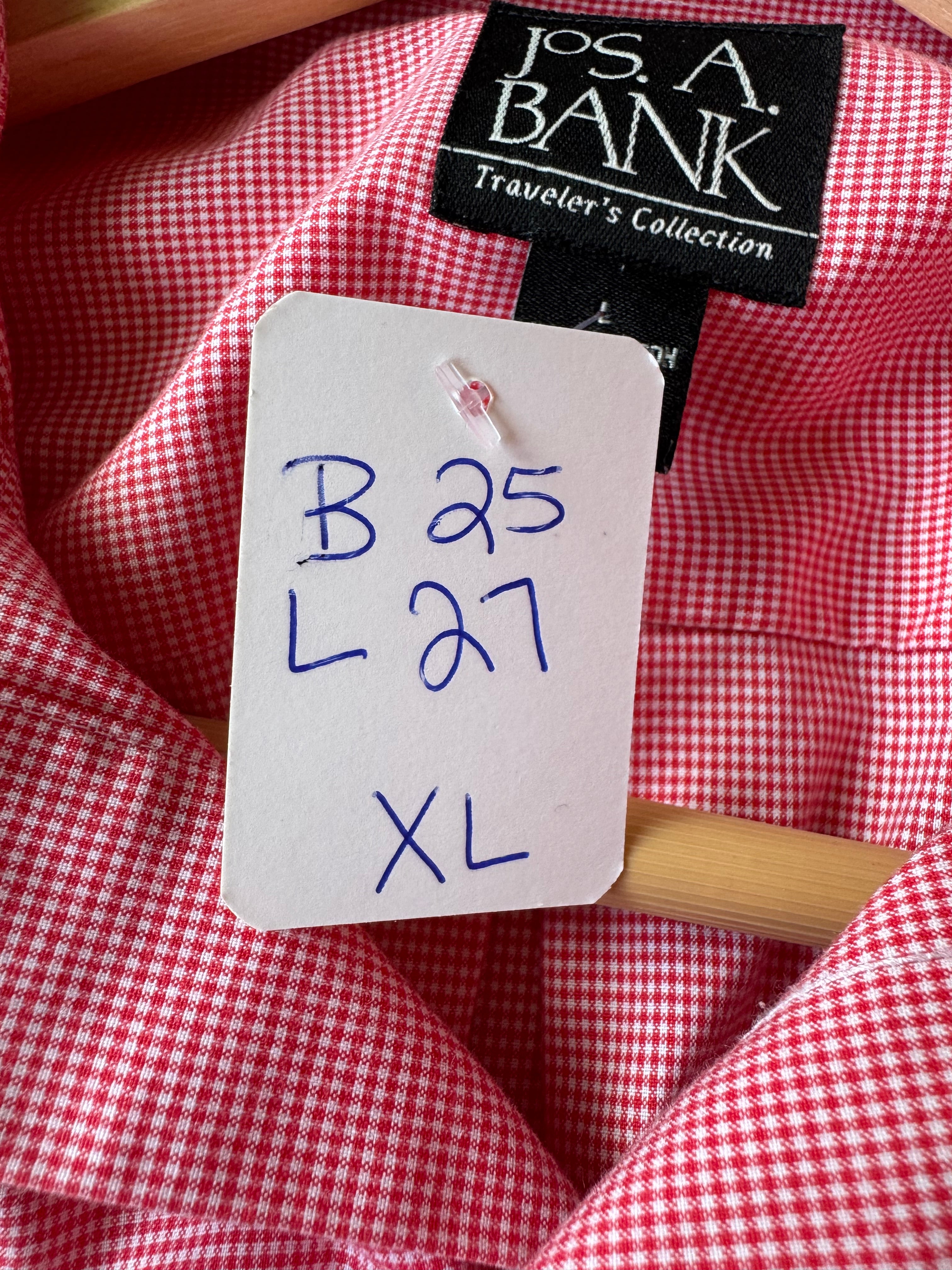 Red, White, Blue (denim too) - Jos A Bank - Short Sleeve Size XL
