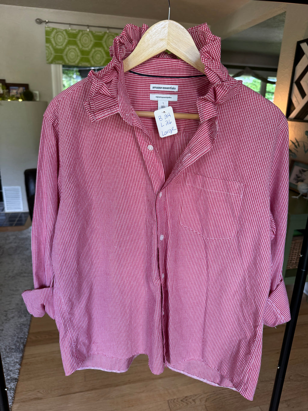 Red, White, Blue (denim too) - Amazon Basics - Long Sleeve Size Large