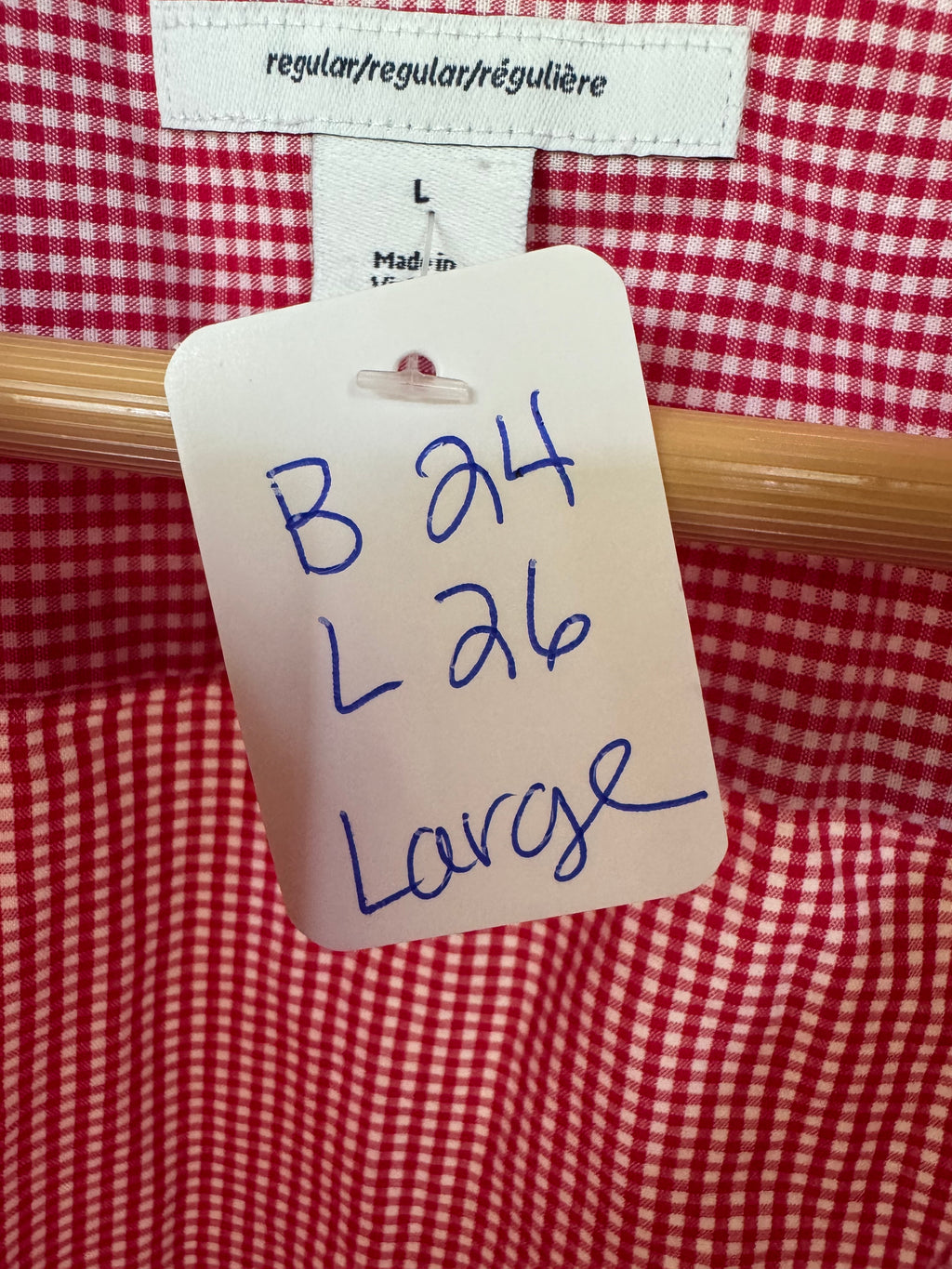Red, White, Blue (denim too) - Amazon Basics - Long Sleeve Size Large