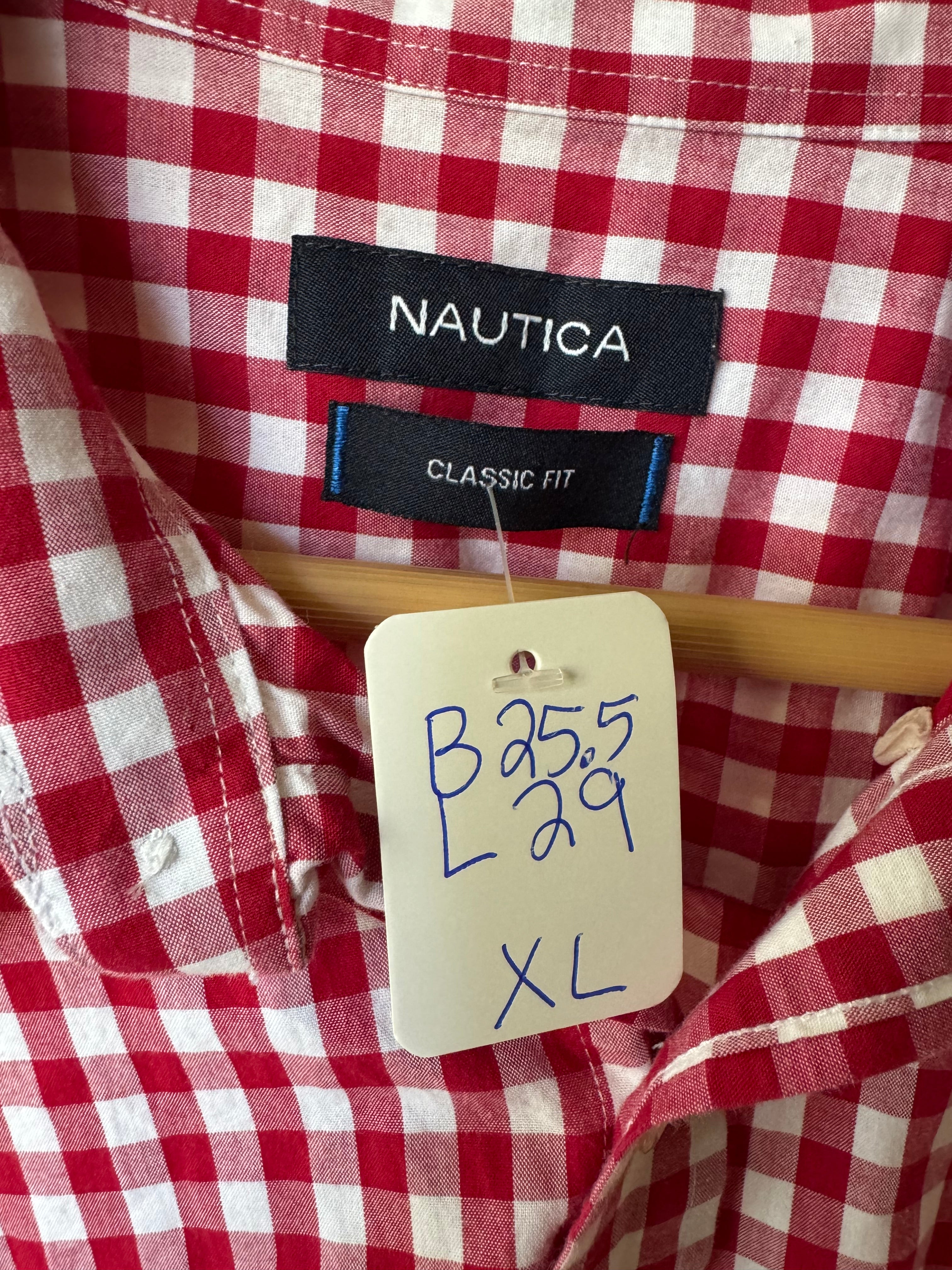 Red, White, Blue (denim too) - Nautica - Long Sleeve Size XL