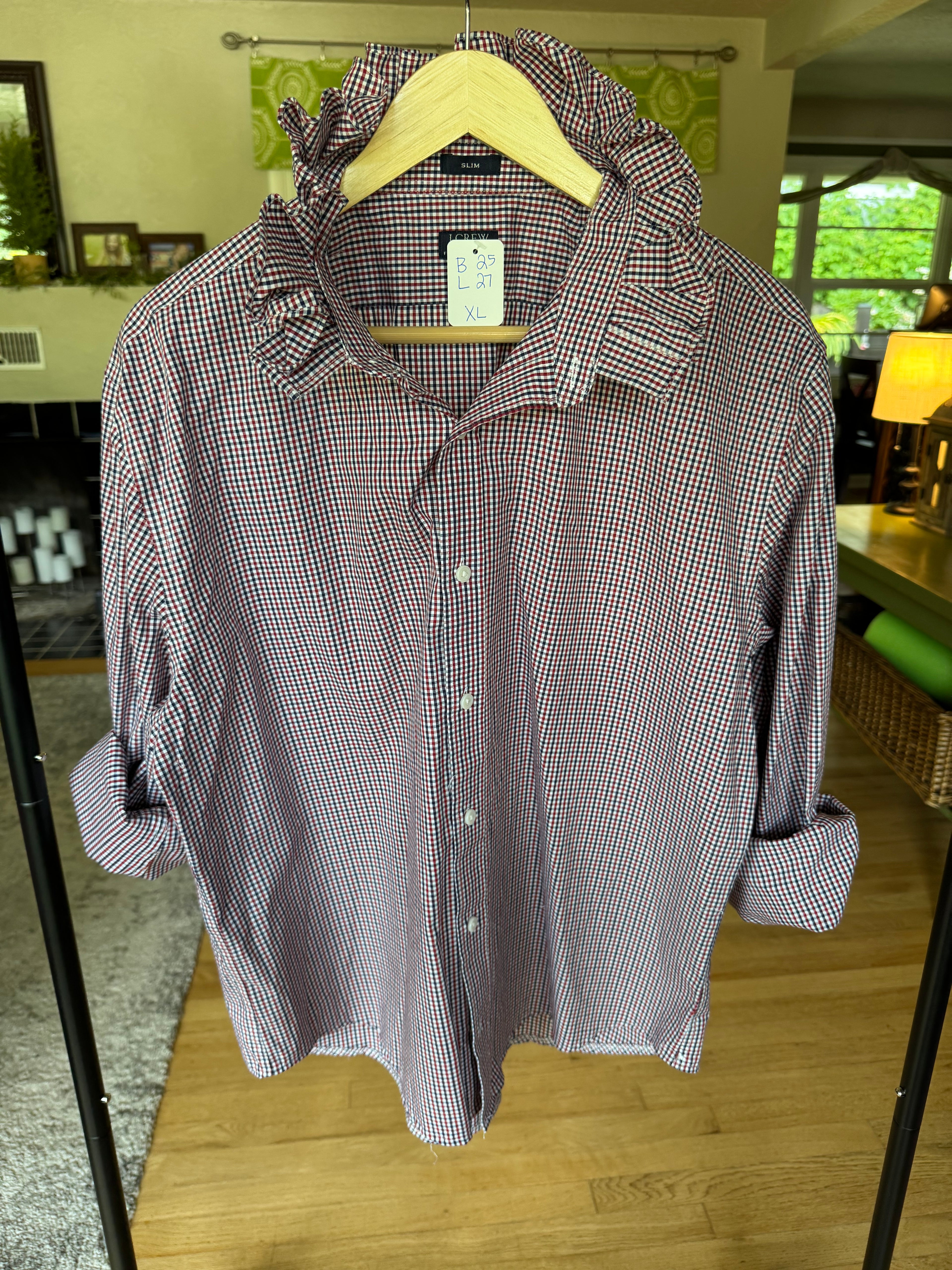 Red, White, Blue (denim too) - JCrew - Long Sleeve Size XL