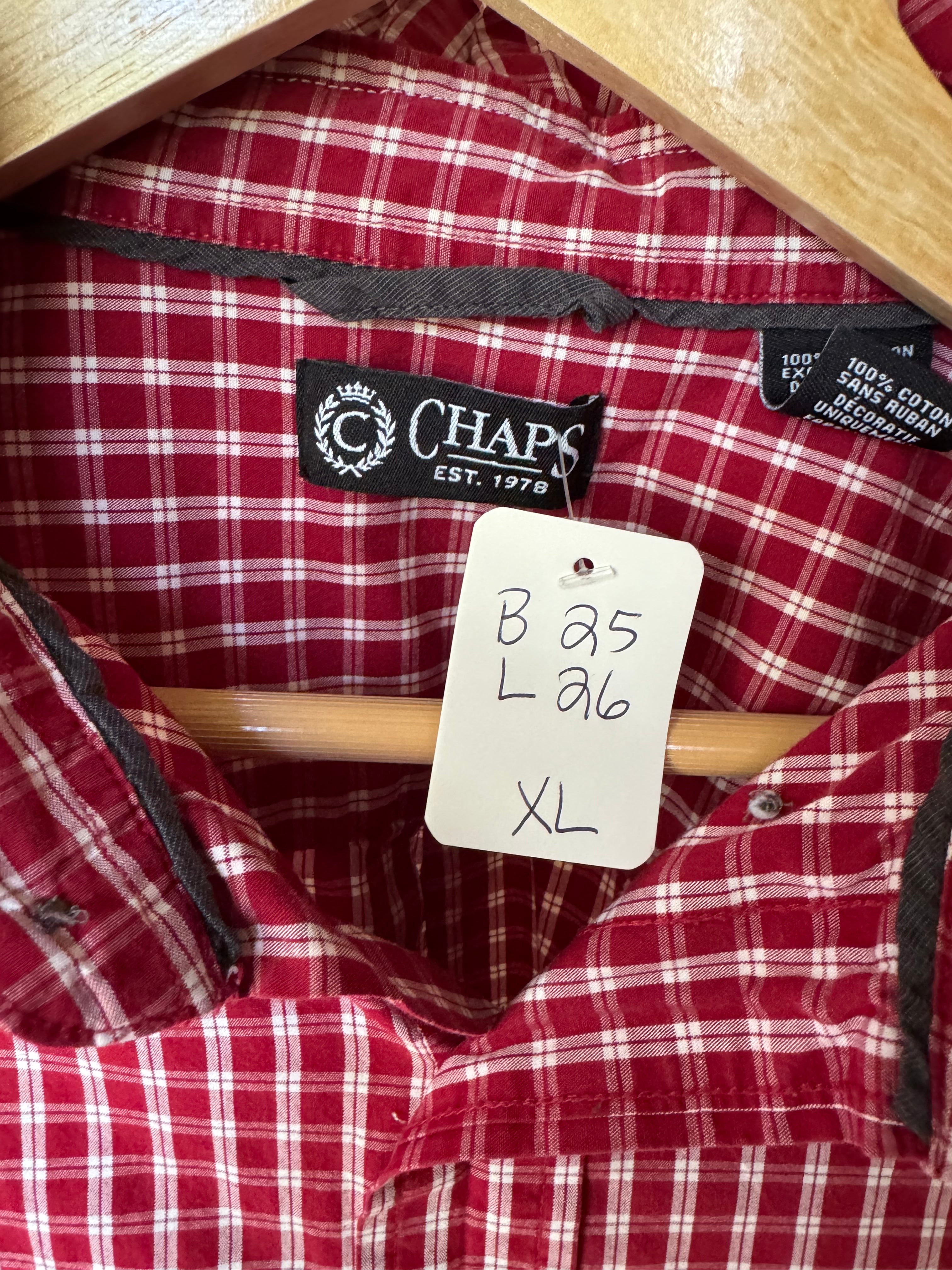 Red, White, Blue (denim too) - Chaps - Long Sleeve Size XL