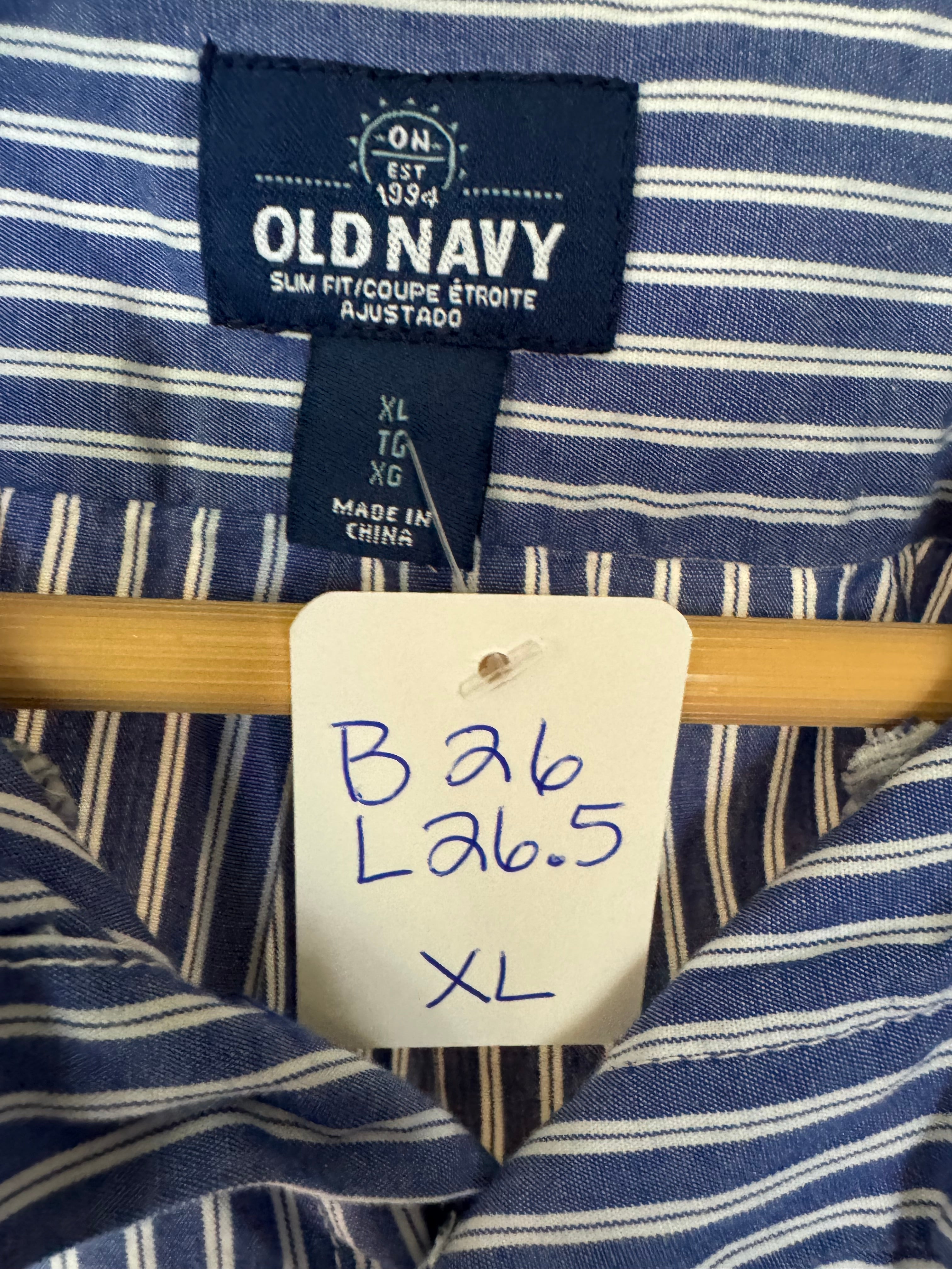 Red, White, Blue (denim too) - Old Navy - Short Sleeve Size XL