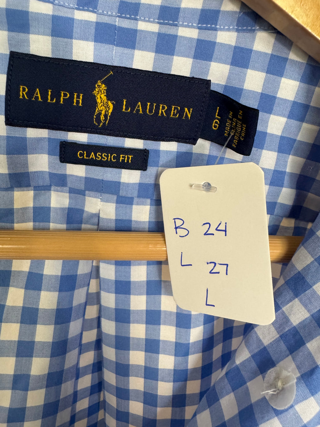 Red, White, Blue (denim too) - Ralph Lauren - Long Sleeve Size Large