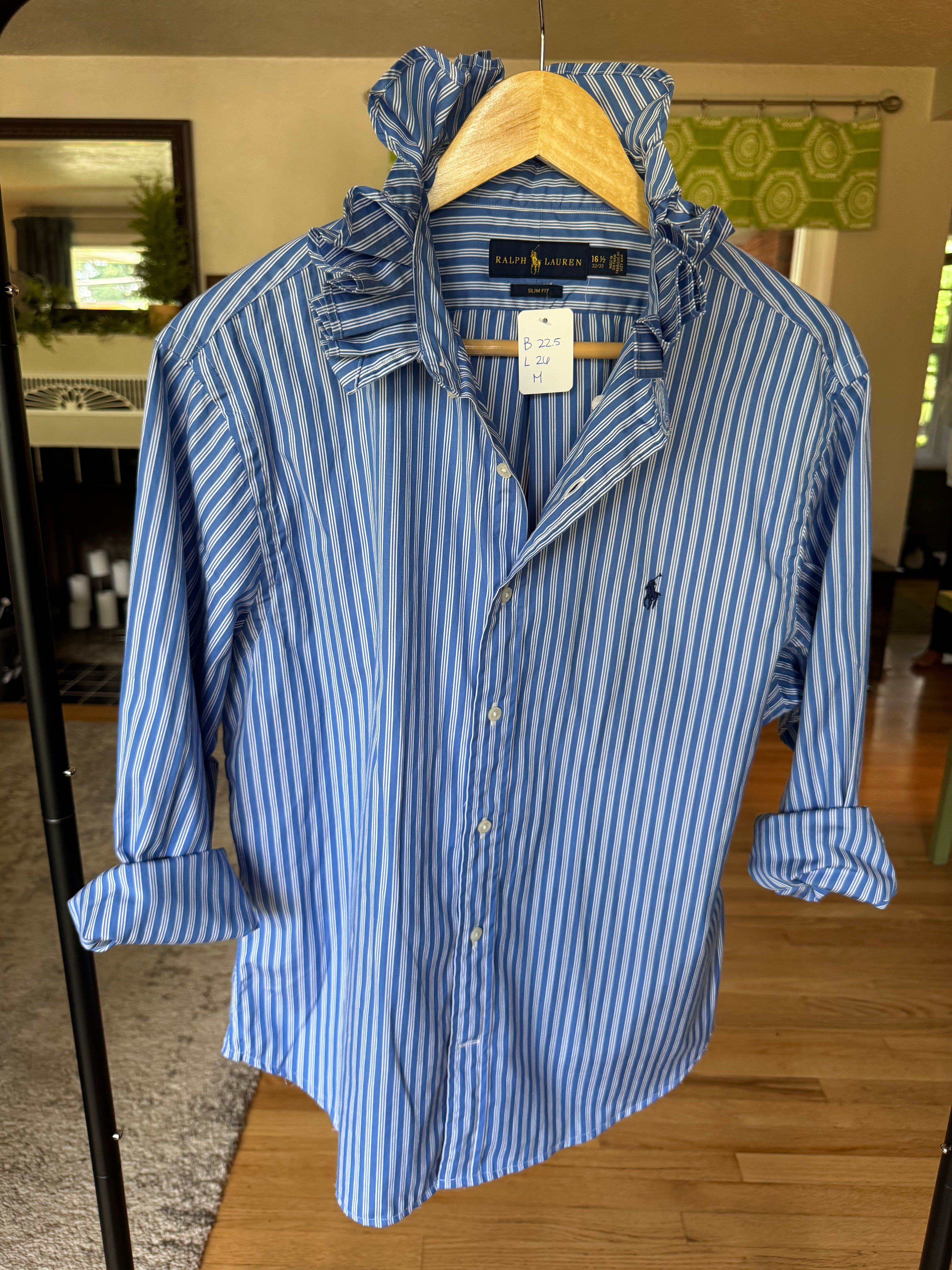 Red, White, Blue (denim too) - Ralph Lauren - Long Sleeve Size Medium