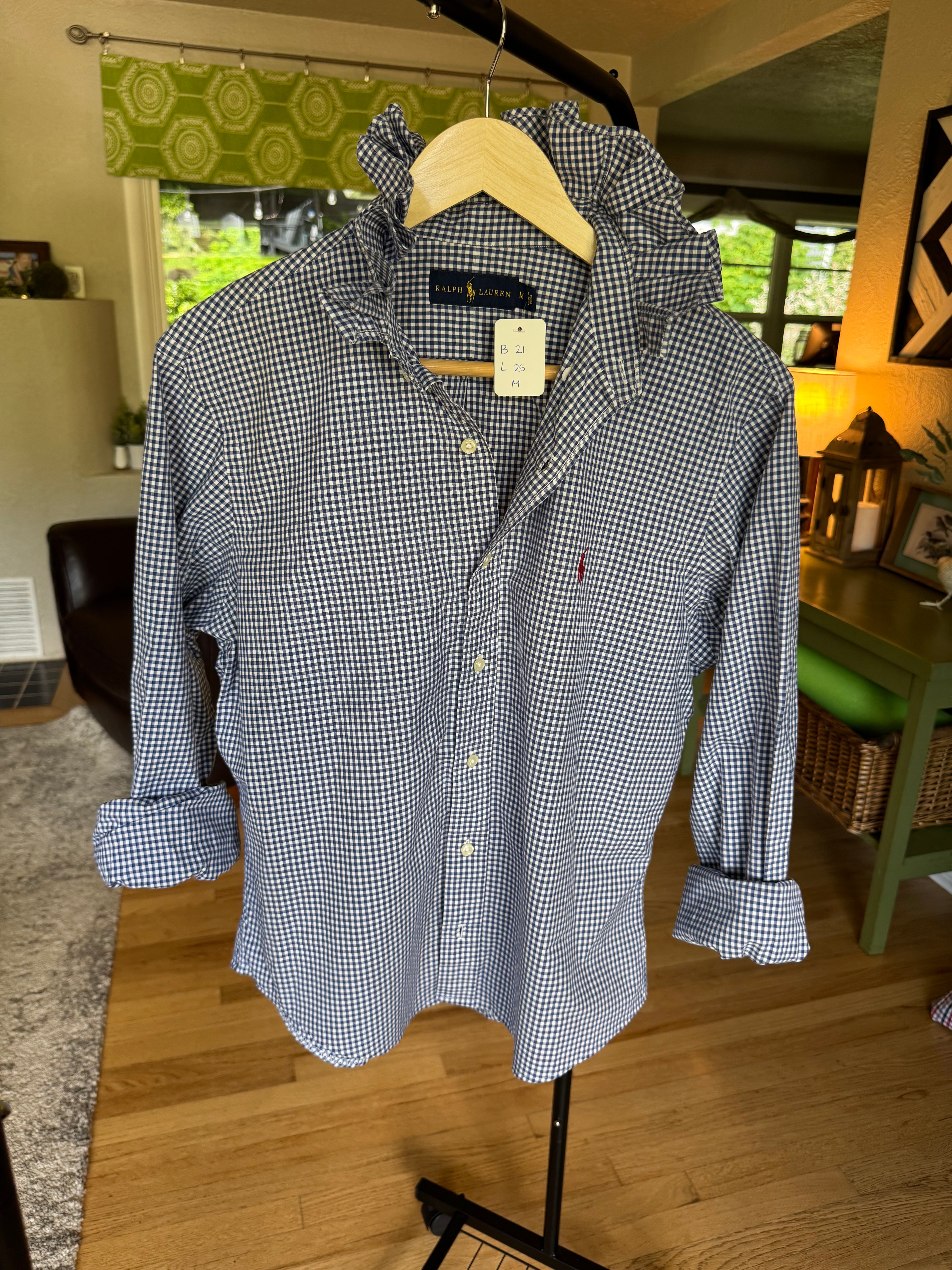 Red, White, Blue (denim too) - Ralph Lauren - Long Sleeve Size Medium