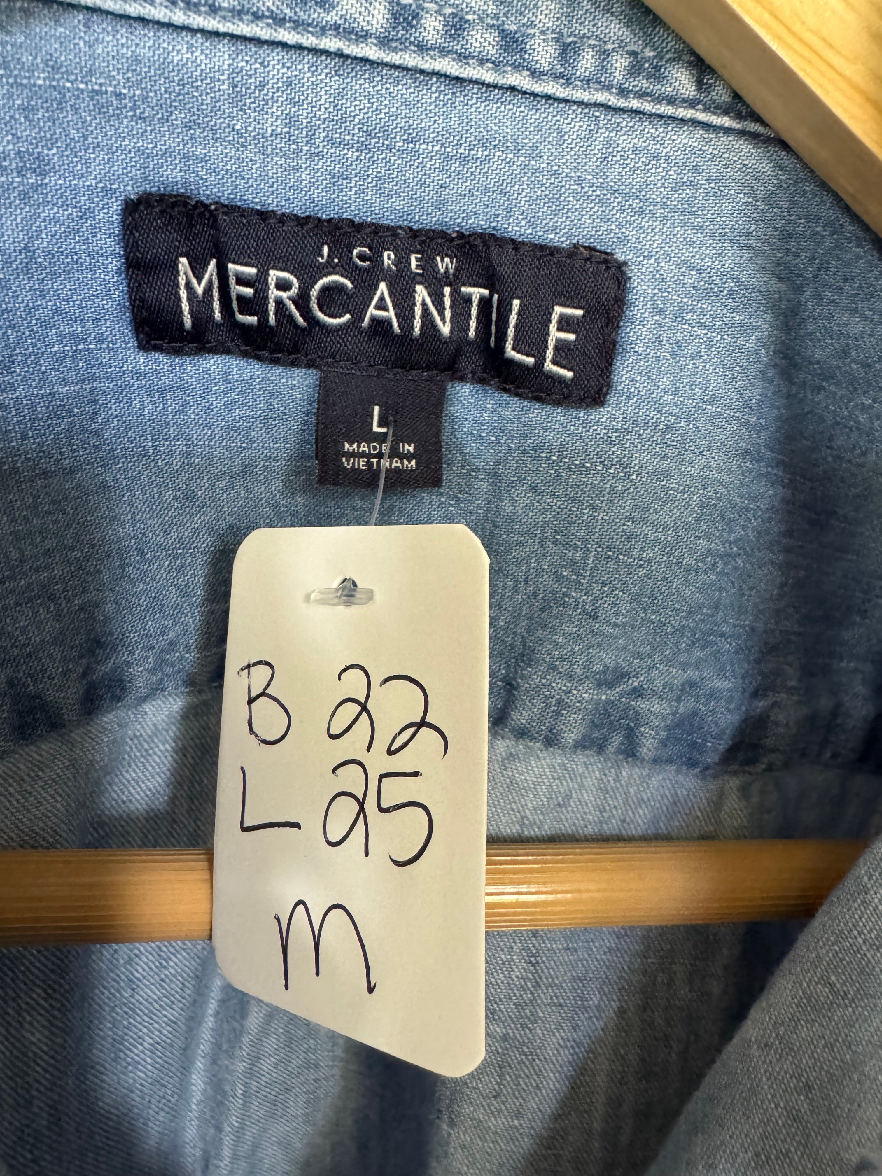 Red, White, Blue (denim too) - JCrew Mercantile - Long Sleeve Size Medium