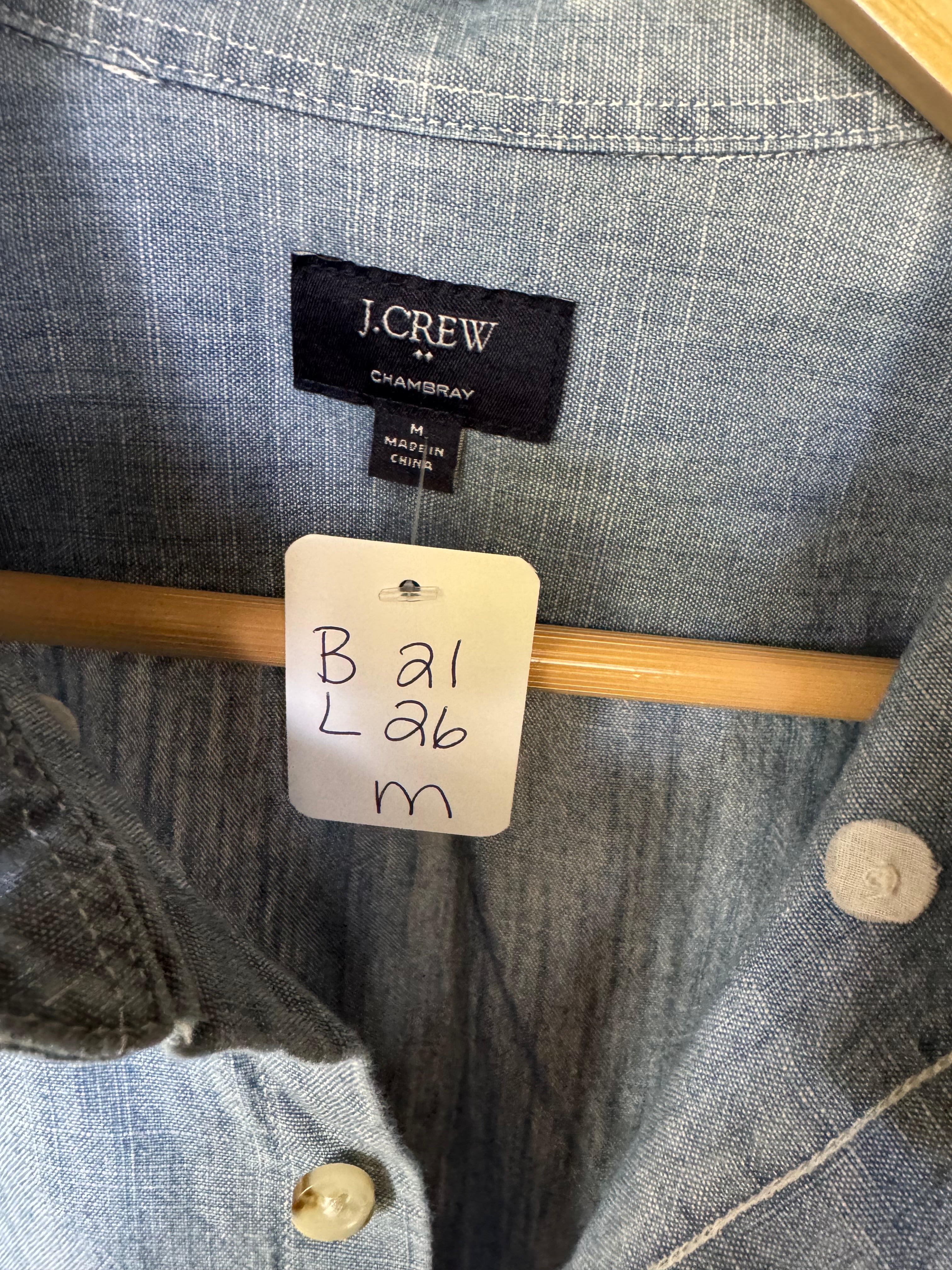Red, White, Blue (denim too) - JCrew  - Long Sleeve Size Medium