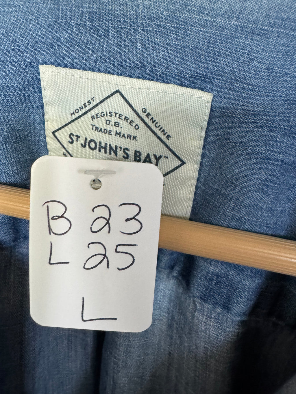 Red, White, Blue (denim too) - St Johns Bay - Long Sleeve Size Large