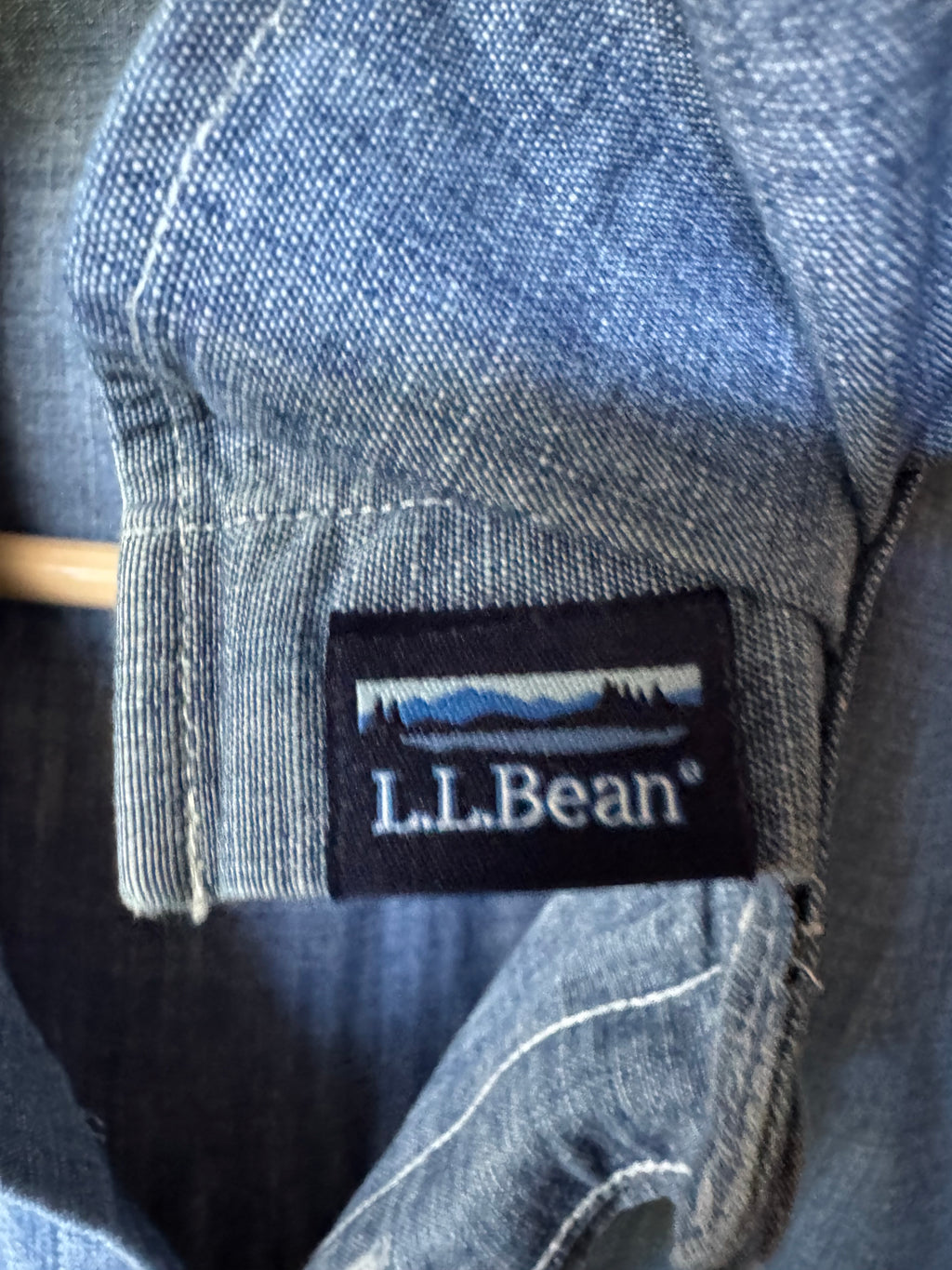 Red, White, Blue (denim too) - LL Bean - Long Sleeve Size Large