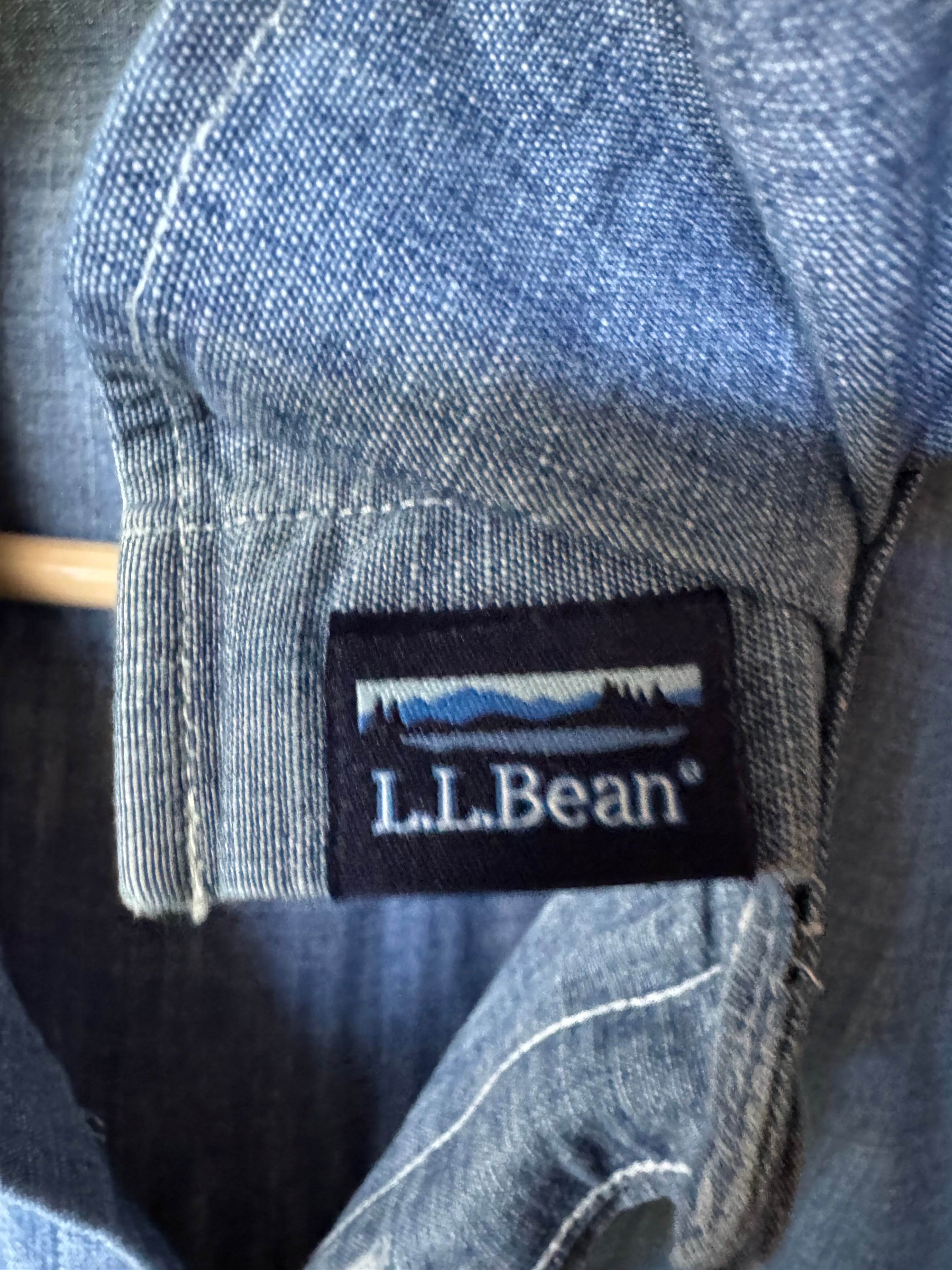 Red, White, Blue (denim too) - LL Bean - Long Sleeve Size Large