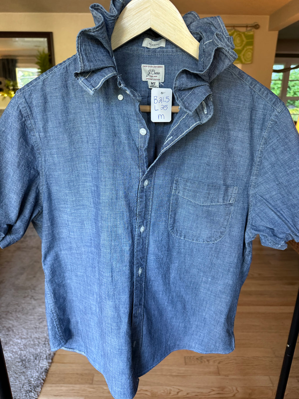 Red, White, Blue (denim too) - Jcrew - Short Sleeve Size Medium