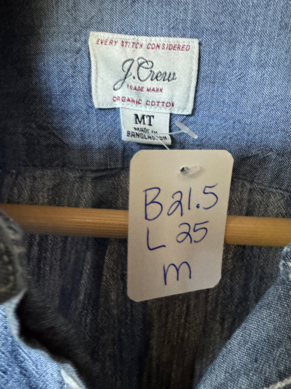 Red, White, Blue (denim too) - Jcrew - Short Sleeve Size Medium