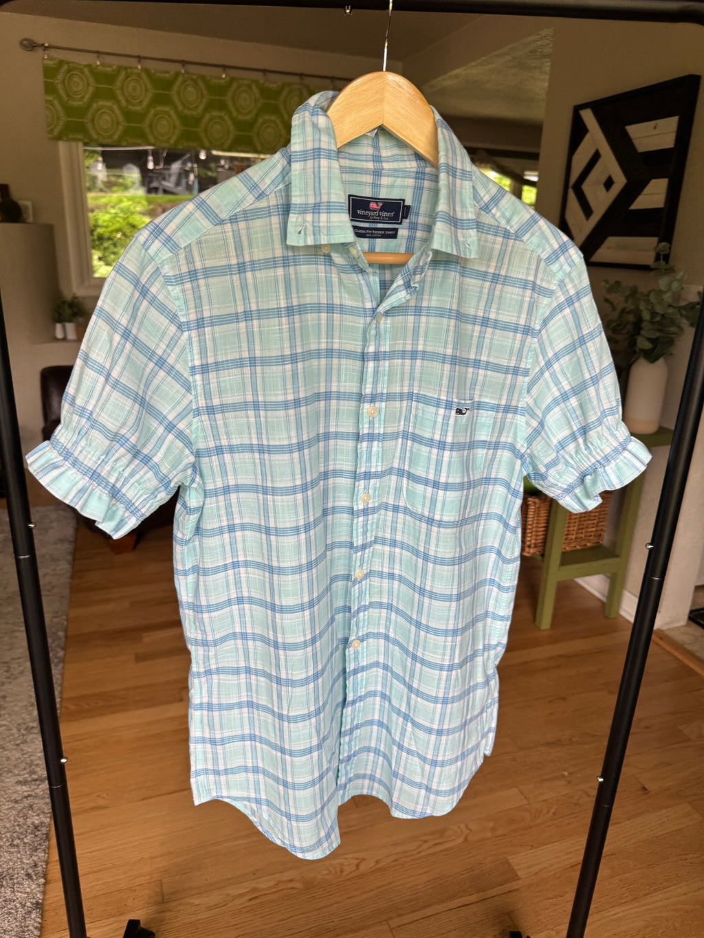 Summer 2026 Collection - Vineyard Vines - Blue Plaid - Short Sleeve - Small