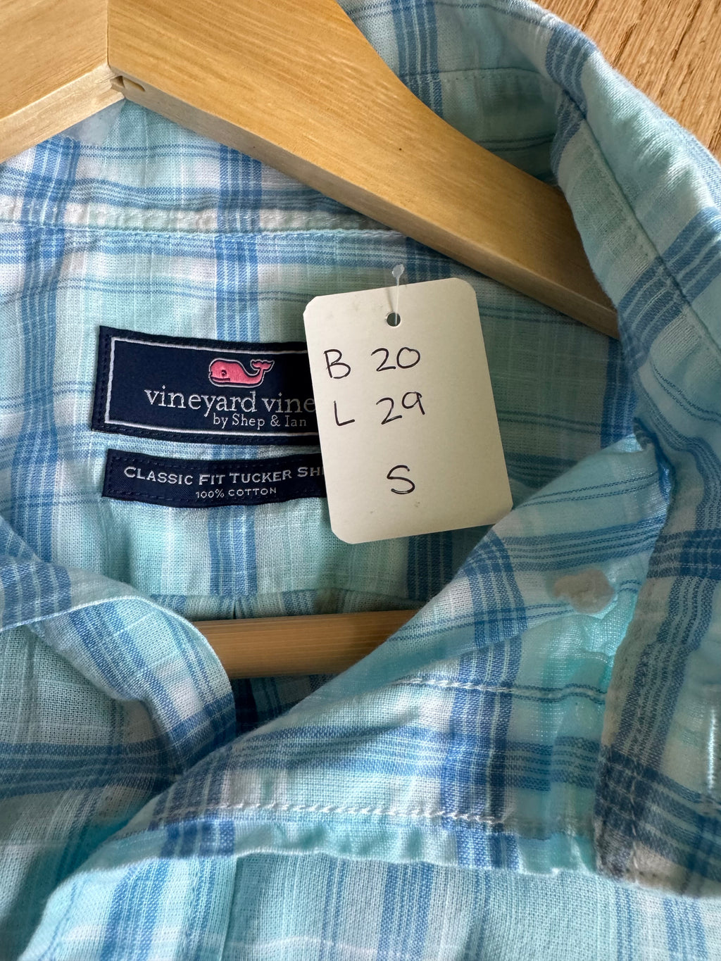 Summer 2026 Collection - Vineyard Vines - Blue Plaid - Short Sleeve - Small