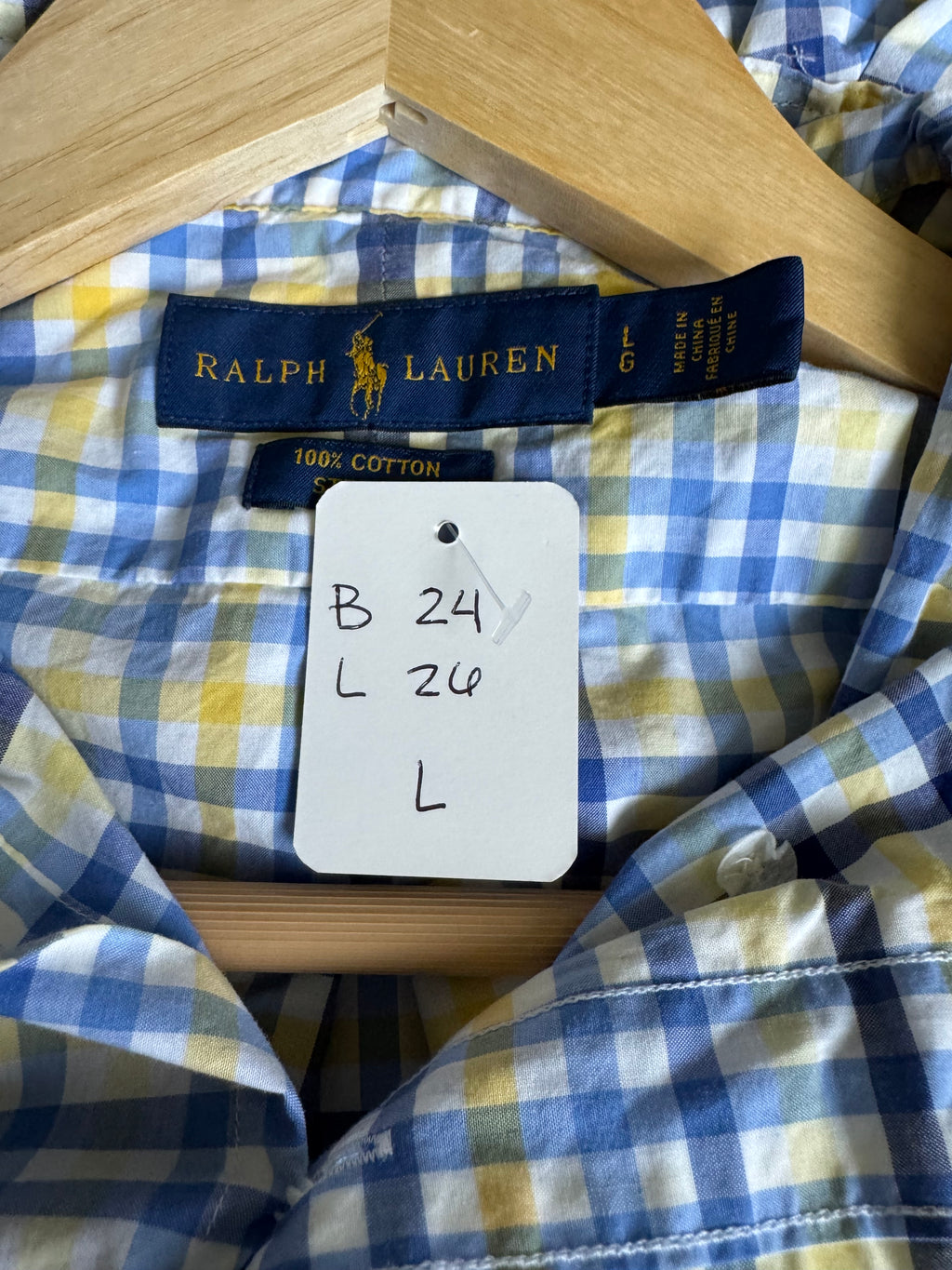Summer 2026 Collection - Ralph Lauren - Yellow and Blue Plaid - Large