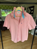 Summer 2026 Collection - Penguin - Coral Gingham - Short Sleeve - Small