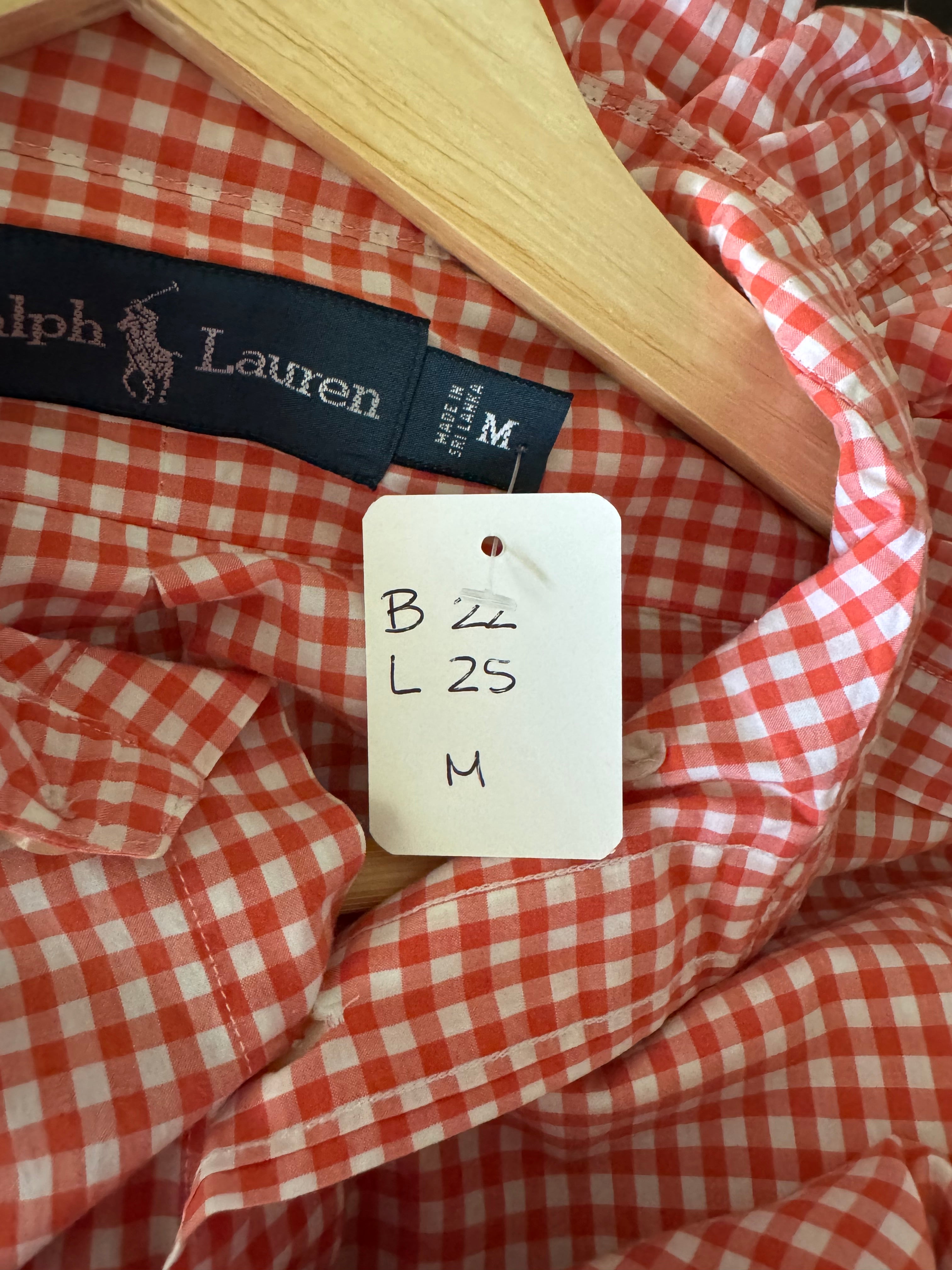 Summer 2026 Collection - Ralph Lauren -Orange Gingham - Medium