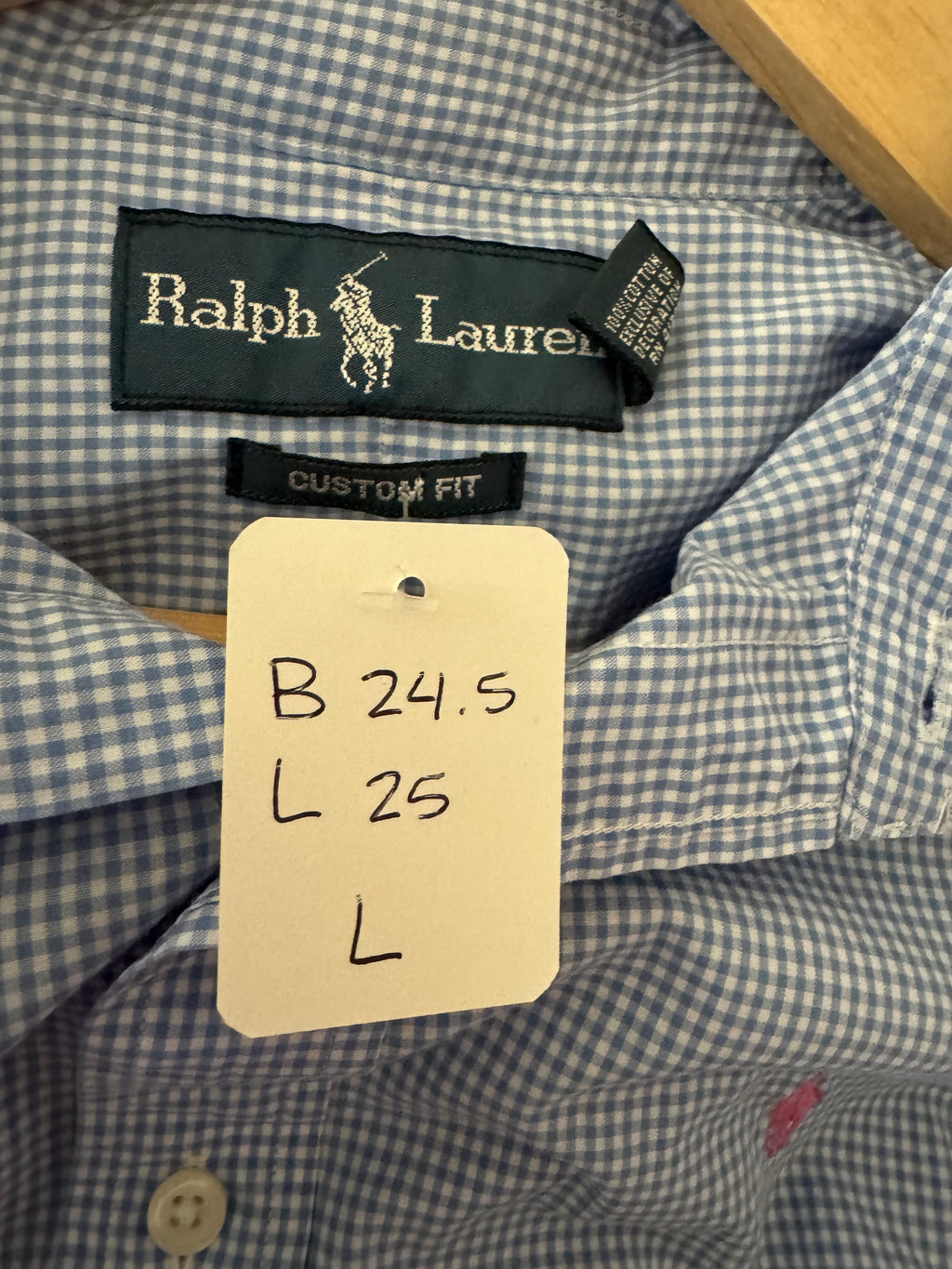 Summer 2026 Collection - Ralph Lauren - Lt Blue Gingham - Large