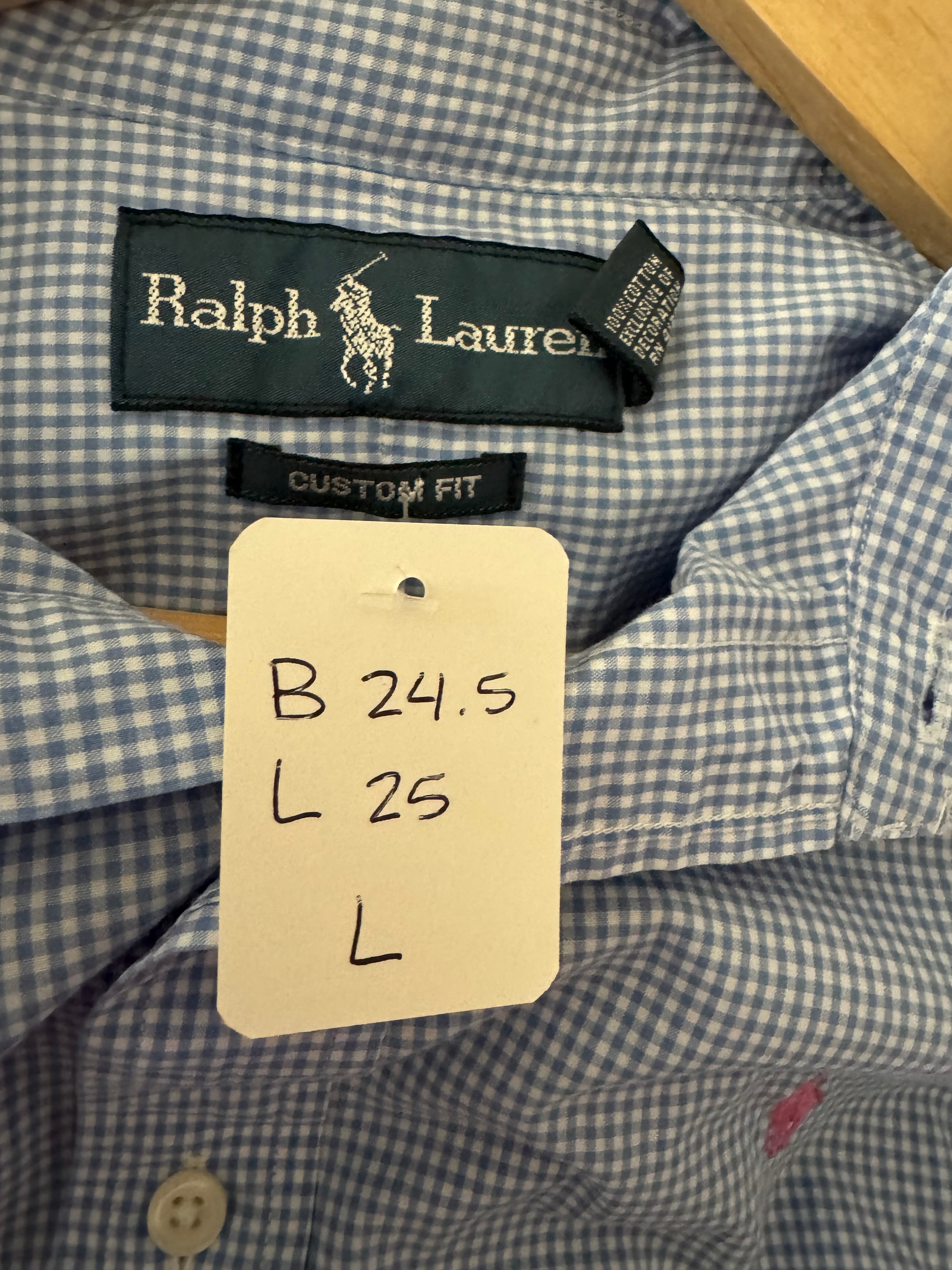Summer 2026 Collection - Ralph Lauren - Lt Blue Gingham - Large