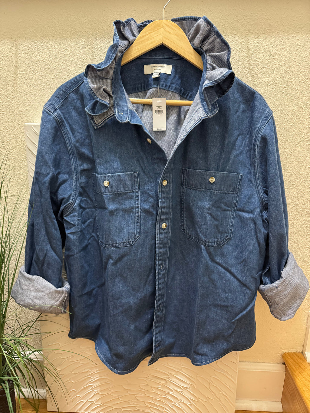 Brand New Banana Republic Denim Shirt - Dark Wash