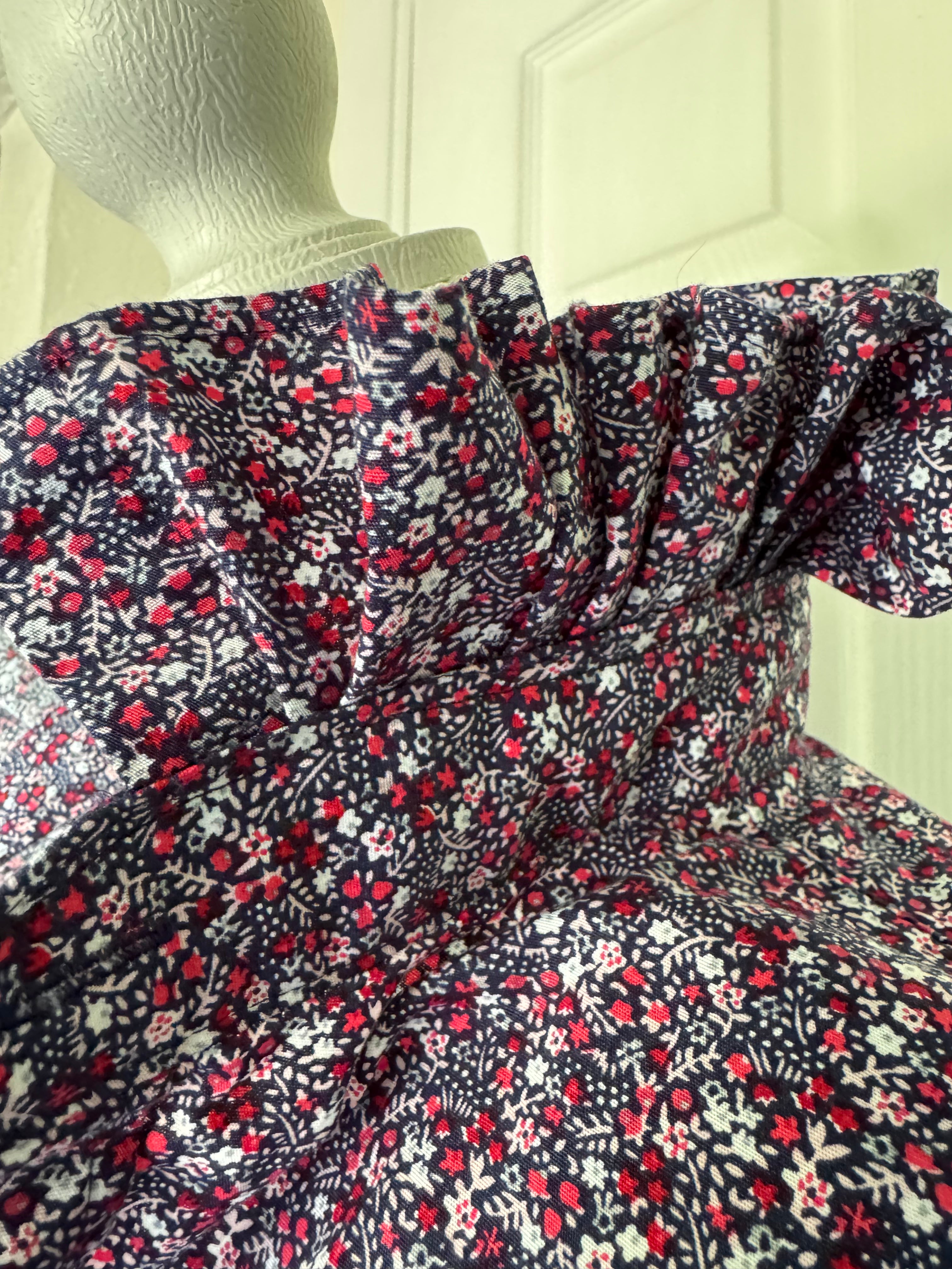 Navy and Purple Floral - Express - Long Sleeve  - Size Medium
