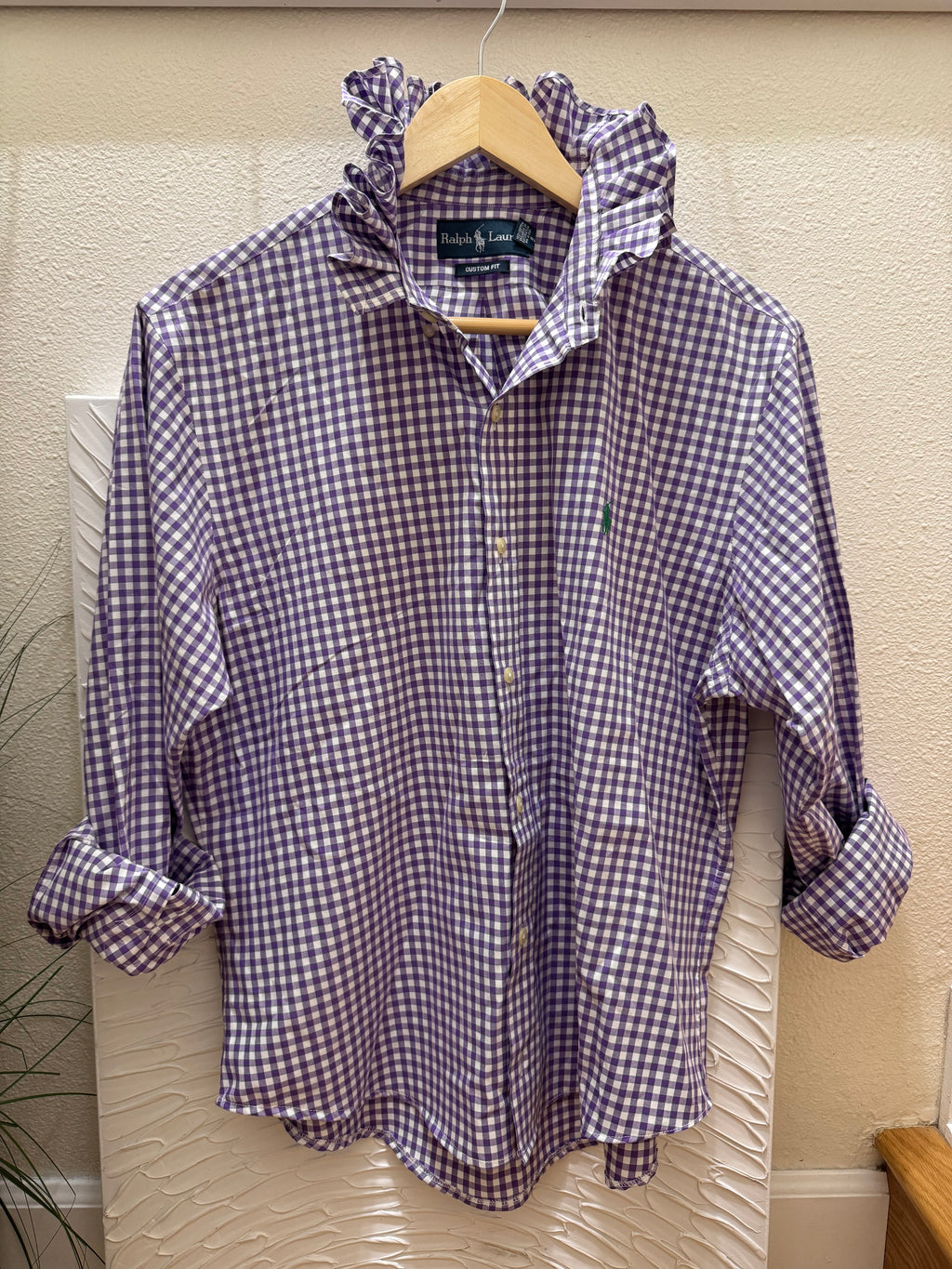 Red AND Purple Ralph Lauren GIngham - Size Medium/Large