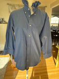 SOLD Claire - Nordstrom Ruffle Shirt - Blue - Size Medium