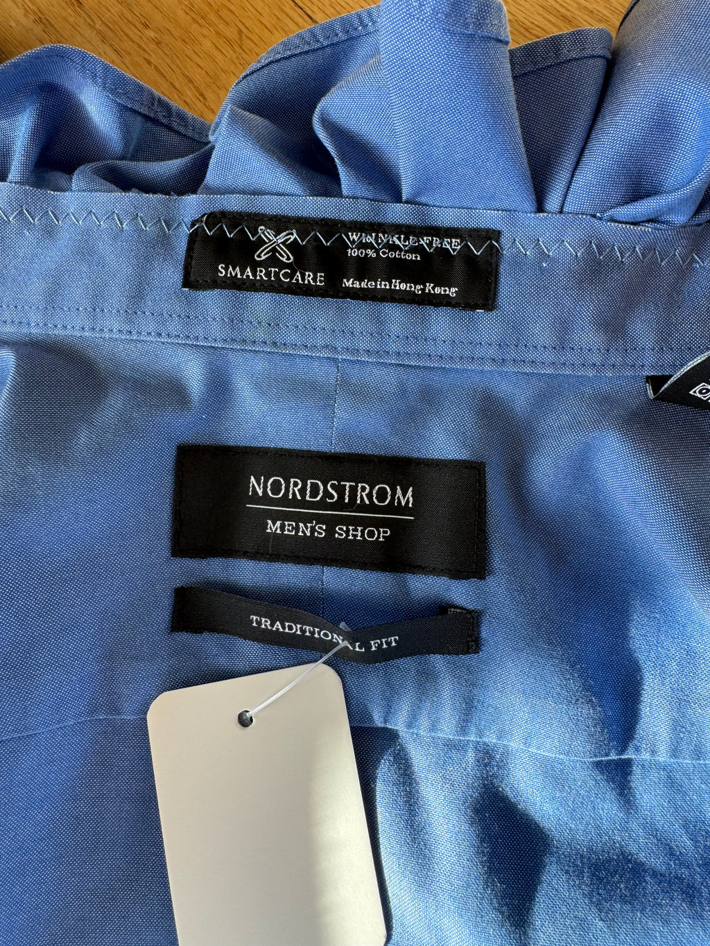 SOLD Claire - Nordstrom Ruffle Shirt - Blue - Size Medium